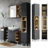 Vicco 'Aquis' Hochschrank, Spanplatte, 30 x 200 x 30 cm, Anthrazit Bild 2