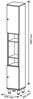 Vicco 'Aquis' Hochschrank, Spanplatte, 30 x 200 x 30 cm, Anthrazit Bild 3