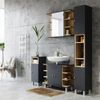 Vicco 'Aquis' Hochschrank, Spanplatte, 30 x 200 x 30 cm, Anthrazit Bild 4