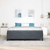 vidaXL Bettrahmen mit Matratze Dunkelgrau 180 x 200 cm Stoff 3399079 Bild 3
