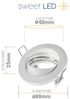 Sweet LED LED Einbaustrahler 10er Set GU10 schwenkbar Aluminium Einbaustrahler weiß matt 230V, schwenkbar, ohne Leuchtmittel, Einbauspots, Deckenlampe, Einbaurahmen Bild 2