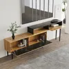 Lowboard Breite 130-220 cm, längenverstellbar, TV-Schrank, Fernsehtisch, Fernsehschrank für Wohnzimmer, stehend Bild 3