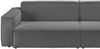 KAWOLA Sofa SAMU 2-Sitzer Feincord anthrazit 72 x 106 x 236 cm Bild 2