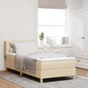 vidaXL Boxspringbett mit Matratze Creme 190 x 90 cm Polyester 3341333 Bild 1