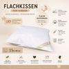 Betten Hofmann Kinder Flachkissen 80x80 cm Daunenkissen flaches Kopfkissen 330 g Bild 5
