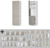 Herdumbauschrank Fame-Line GrauBeige 60 cm Vicco Bild 5