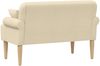 vidaXL Zweisitzer mit Knopfheftung Creme 120 x 65 x 79 cm Stoff 42041816 Bild 5