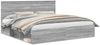 vidaXL Bettrahmen Graues Sonoma 200 x 200 cm Massives Kiefernholz 3410970 Bild 2