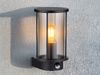 LED Außenwandleuchte mit Bewegungsmelder aus Edelstahl & Rauchglas, H: 25cm Bild 3