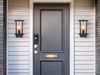 LED Außenwandleuchte mit Bewegungsmelder aus Edelstahl & Rauchglas, H: 25cm Bild 5