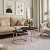yourhouse24 Couchtisch Runder Inez 2in1, 50 & 70 cm, Kaschmir & mattes Tischblatt (Set 2 in 1), Tisch mit matter Tischplatte Bild 3