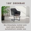 OTTO home Freischwinger Elba (Set, 2 St), gemütlicher Stuhl / Sessel, 180 Grad drehbar, Auto Return, Webstoff Bild 3