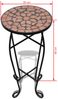 vidaXL Beistelltisch, Mosaik, Terrakotta, 30 x 60 cm Bild 5