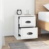 vidaXL Nachttische 2 Stk. Weiß 39x39x47,5 cm Holzwerkstoff 816145 Bild 4