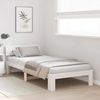 vidaXL Bettrahmen mit Kopfteil Weiß 80 x 200 cm Massives Kiefernholz 872672 Bild 3