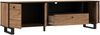 Lowboard >SEWILL< 3 Türen, Schub, Colonial Eiche Dekor/schwarz - 180,8x52,8x42cm (BxHxT) Bild 5
