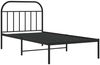 vidaXL Bettgestell mit Kopfteil Metall Schwarz 100x200 cm 353630 Bild 3
