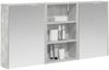 vidaXL Badezimmerschrank-Set 3 pcs 126 x 16 x 62,5 cm Holzwerkstoff 3403827 Bild 3