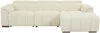 Vente-unique - MOLPICA Sofa Stoff Beige - B 168 cm x H 92 cm x L 278 cm Bild 4
