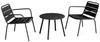 Vente-unique - MIRMANDE Gartensitzgruppe Metall Schwarz - B 67,5 cm50 cm x H 71,5 cm44,5 cm x L 60 cm50 cm Bild 2