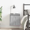 vidaXL Wand-Nachttisch Grau Sonoma 38x34x40 cm 861239 Bild 3