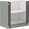 Küchen Unterschrank 80 Hochglanz Grau Küchenzeile Küchenblock Küche Grey Bianca Bild 4