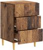 vidaXL Nachttisch Altholz 43 x 39,5 x 66,5 cm Holzwerkstoff 895023 Bild 2