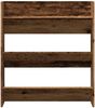 vidaXL Schuhregal Wandmontage Altholz-Optik 80x18x90 cm Holzwerkstoff 856544 Bild 4