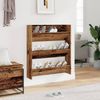 vidaXL Schuhregal Wandmontage Altholz-Optik 80x18x90 cm Holzwerkstoff 856544 Bild 3