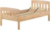 Erst-Holz Einzelbett 100x200 cm Buche inkl. Lattenrost und Matratze, natur Bild 2