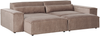 Ecksofa mit Ottomane HELLNAR Stoff Hellbraun Rechtsseitig Bild 5