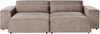 Ecksofa mit Ottomane HELLNAR Stoff Hellbraun Rechtsseitig Bild 4