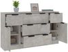 3-tlg. Sideboard-Set Betongrau Holzwerkstoff [3115823] Bild 4