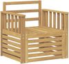vidaXL 2 Stück Outdoor-Sofagarnitur Massivholz Akazie Weiß 3439086 Bild 2