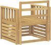 vidaXL 2 Stück Outdoor-Sofagarnitur Massivholz Akazie Weiß 3439086 Bild 5