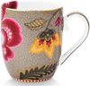 PiP Studio Becher Blooming Tales Fantasy Khaki Small Henkelbecher 0,2l Set2, Porzellan Bild 3