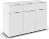 rauch Kombikommode Sideboard Schubladenkommode CORTONA mit Dekor-Front (Breite 120 cm inkl. Soft-Close-Funktion), mit 3 Schubladen und 3 verstellbaren Einlegeboden MADE IN GERMANY Bild 4