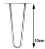 Tischbeine 4x Hairpin 10 cm Haarnadelbeine Stahl Gestell Möbelfüße Tischkufen Bild 5