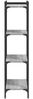 vidaXL Bücherregal 4 Böden Grau Sonoma 60x30x120 cm Holzwerkstoff 837655 Bild 5