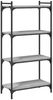 vidaXL Bücherregal 4 Böden Grau Sonoma 60x30x120 cm Holzwerkstoff 837655 Bild 2
