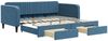 vidaXL Tagesbett Ausziehbar mit Schubladen Blau 100x200 cm Samt 3197117 Bild 2