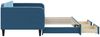 vidaXL Tagesbett Ausziehbar mit Schubladen Blau 100x200 cm Samt 3197117 Bild 4