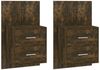 vidaXL Wand-Nachttische 2 Stk. Räuchereiche Holzwerkstoff [816959] Bild 2