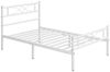 Yaheetech Metallbett, Bettrahmen mit Kopfteil Gästebett mit Lattenrost für Schlafzimmer Bild 5