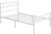 Yaheetech Metallbett, Bettrahmen mit Kopfteil Gästebett mit Lattenrost für Schlafzimmer Bild 4