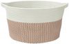 vidaXL Aufbewahrungskorb Braun und Weiß Ø40x25 cm Baumwolle 358464 Bild 4