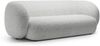 Micadoni Sofa Kate 3-Sitzer Strukturierter Stoff Hellgrau Melange Bild 2