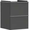 Unterschrank XeluQ 2 Schubladen 480x475 grau/chrom Bild 1