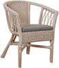 Krines Home Sessel Stapelbarer Rattansessel Bistro Sessel mit Armlehnen Flechtsessel (Sessel nach Auswahl ohne oder mit Polster), in Handarbeit geflochten, Rattanstuhl, Rattan Stuhl Bild 5