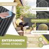 KESSER® PVC Sichtschutzmatte Sichtschutzzaun Balkonverkleidung Windschutz verstärkte Lamellen für Garten Balkon & Terrasse Balkonumrandung inkl Kabelbindern, Abdeckung & Handschuhe Schwarz, 100 x 400 cm Bild 4